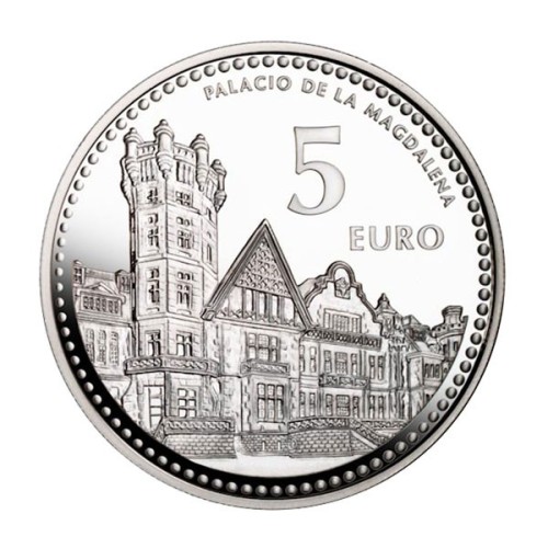 Santander Capitales de Provincia España 2010 Moneda 5 Euro Plata Proof
