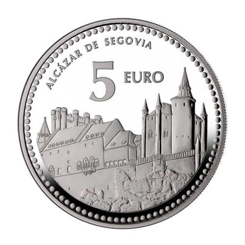 Segovia Capitales de Provincia España 2012 Moneda 5 Euro Plata Proof