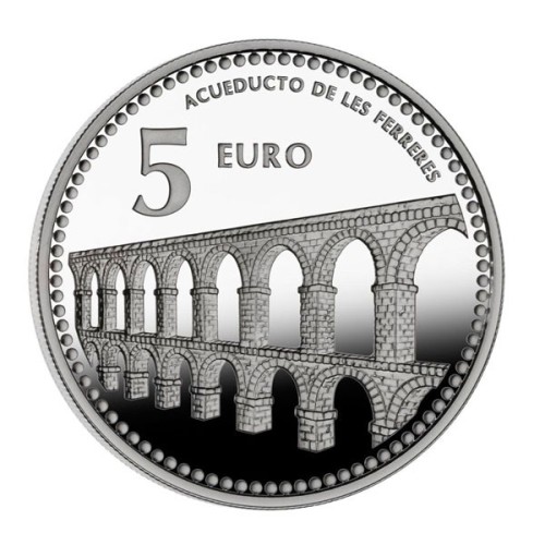 Tarragona Capitales de Provincia España 2012 Moneda 5 Euro Plata Proof