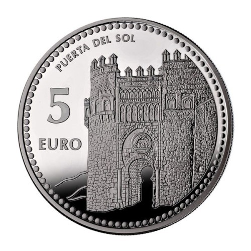 Toledo Capitales de Provincia España 2012 Moneda 5 Euro Plata Proof