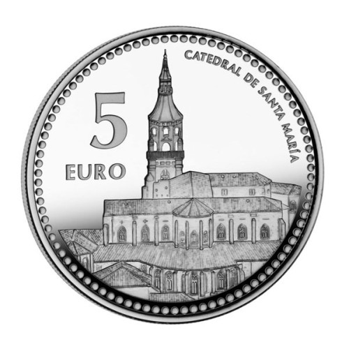 Vitoria Capitales de Provincia España 2012 Moneda 5 Euro Plata Proof