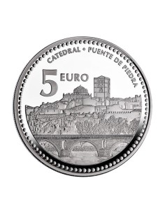Zamora Capitales de Provincia España 2012 Moneda 5 Euro Plata Proof