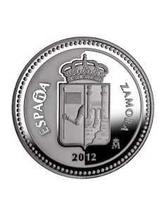Zamora Capitales de Provincia España 2012 Moneda 5 Euro Plata Proof 2