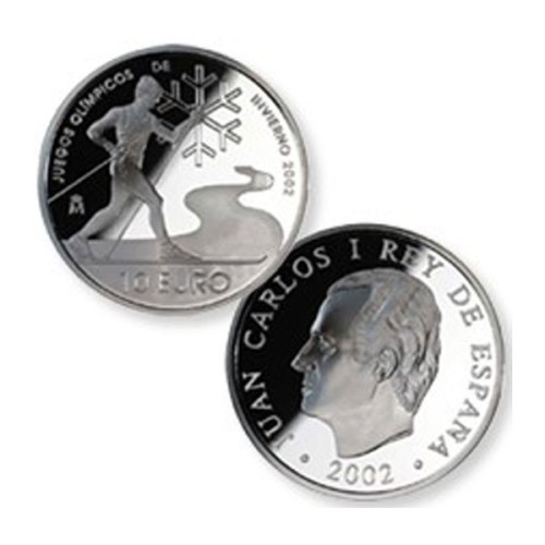 España 2002 Salt Lake City Moneda 10 Euro Plata