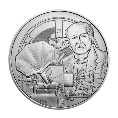 Moneda 1 Onza Plata Thomas Edison 2023