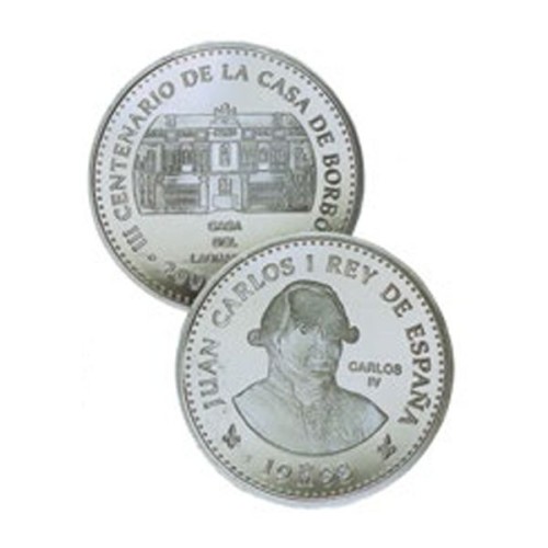Carlos IV Borbones España 1998 Moneda 2000 Pesetas plata proof