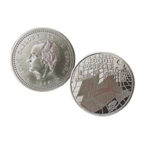 Mundial France'98 España 1998 Moneda 1000 Pesetas plata proof