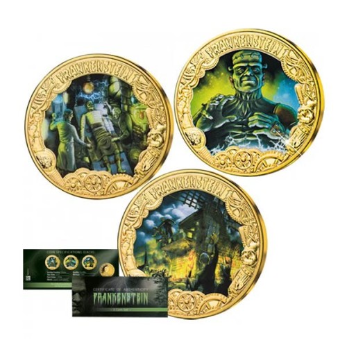 Monedas Frankenstein 200 Aniversario composicion