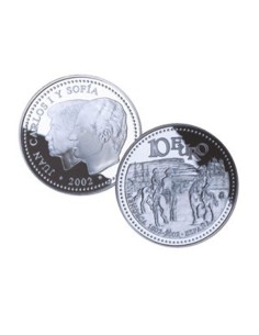Incorporación de Menorca a la corona española España 2002 Moneda 10 Euro Plata