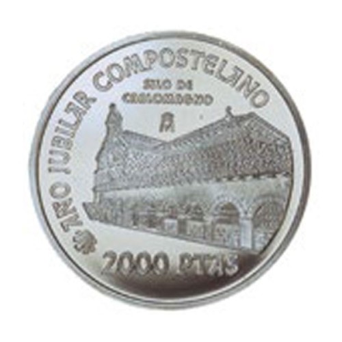 Silo de CarlomagnoAño Santo Xacobeo España 1999 Moneda 2000 pesetas plata