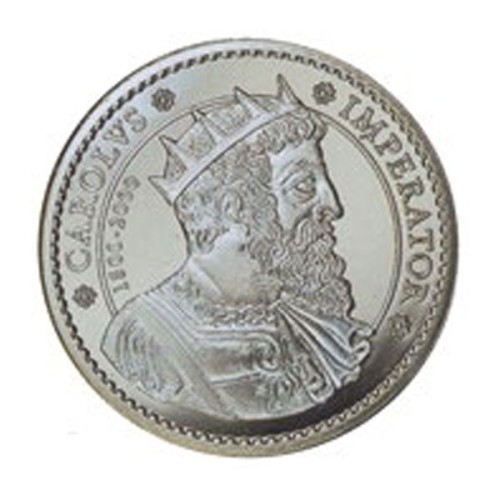 Dos Sicilias Carlos V España 2000 Moneda 2000 pesetas plata