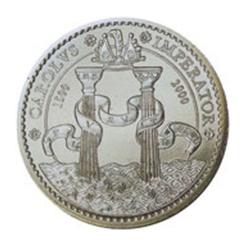 Columnas de Hércules Carlos V España 2000 Moneda 2000 pesetas plata