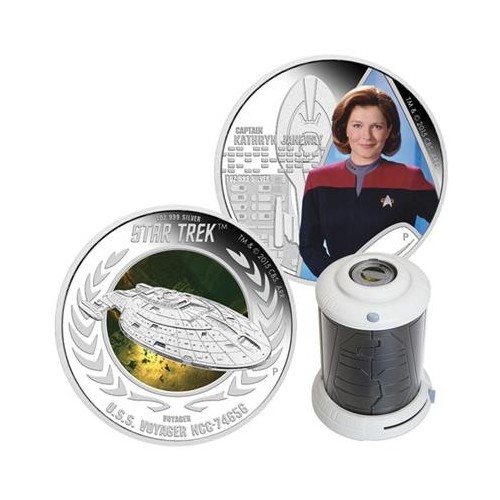 Star Trek 2018 Monedas Voyager & Captain Kathryn Janeway