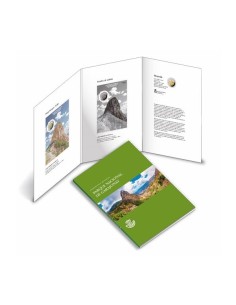 Carpeta Patrimonio Mundial Garajonay España 2022 Moneda 2 Euro, Hojita bloque y Prueba de artista