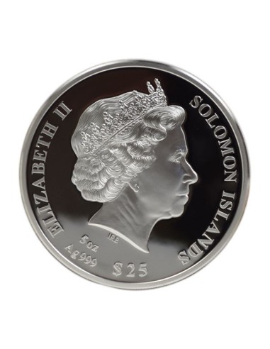 Moneda 5 Onzas Plata Hermanos Wright 2021 Reverso