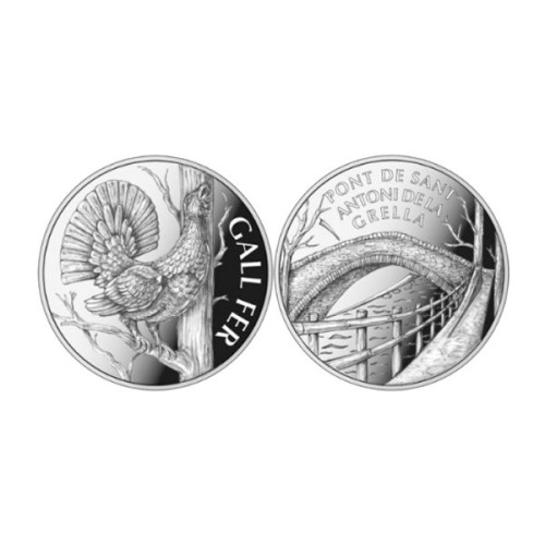 Colección Monedas Andorra 2023 Gall Fer Puente de San Antonio