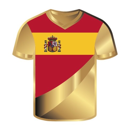 España Camiseta Selección Fútbol Moneda de Oro