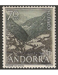 SELLOS DE ANDORRA ESPAÑOLA 1963-1964 - TURISMO SERIE BASICA - 1 VALOR CORREO