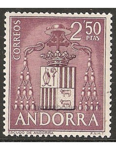 SELLOS DE ANDORRA ESPAÑOLA 1963-1964 - TURISMO SERIE BASICA - 1 VALOR CORREO