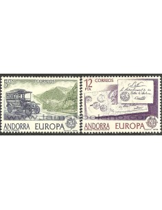 SELLOS DE ANDORRA ESPAÑOLA 1979 - EUROPA - 2 VALORES CORREO