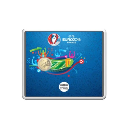 Francia 2016 UEFA Eurocopa Moneda 2 Euro Coincard