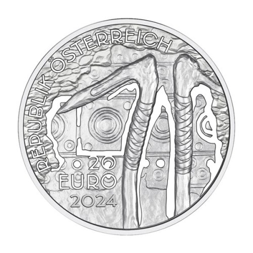 Austria 2024 Minas de Sal Moneda 20 Euro Plata