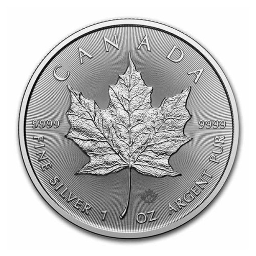 Canadá 2024 Hoja de Arce Moneda 1 Onza de Plata