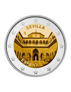 2 Euro Proof Real Alcázar de Sevilla 2024 España| Monedas|Lamasbolano.com 2