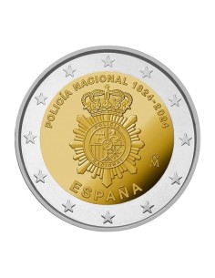 2 Euro Proof Policía Nacional 200 Aniversario 2024 España| Monedas|Lamasbolano.com 2