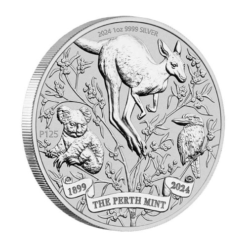 Australia 2024 The Perth Mint 125 Aniversario Moneda 1 Onza de Plata