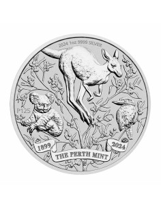 The Perth 125 Aniversario 2024 Australia 1 Onza Plata|Monedas|Lamasbolano.com 2