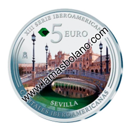 España 2024 Plaza España de Sevilla Moneda 5 Euro Plata