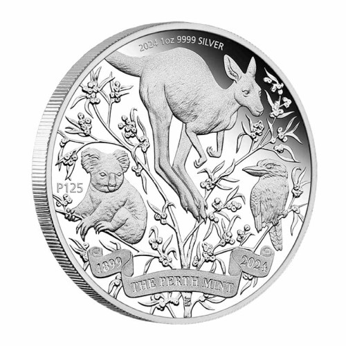 Australia 2024 The Perth Mint 125 Aniversario Moneda de Plata