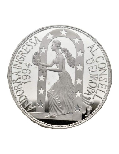 Ingreso consejo Europa 1995 Andorra 10 Diners Plata|Monedas|Lamasbolano.com