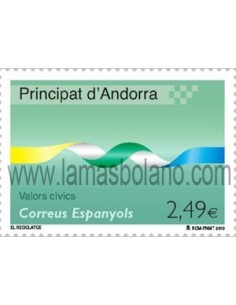 SELLOS DE ANDORRA ESPAÑOLA 2010 - VALORES CÍVICOS. EL RECICLAJE - 1 VALOR CORREO 