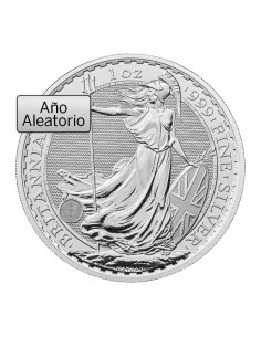 1 Onza Plata Britannia Inglaterra Año Aleatorio| Monedas|Lamasbolano.com