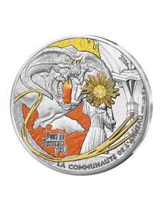 Gandalf lucha contra Balrog - El Señor de los Anillos - Moneda 10 Euro Plata - 2026 Francia|Lamasbolano.com 2
