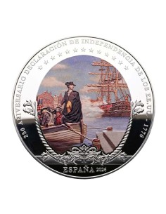 250 Aniv. Independencia EEUU - Colección 9 Monedas Plata - 50 & 10 Euro - 2026 España|Lamasbolano.com 2
