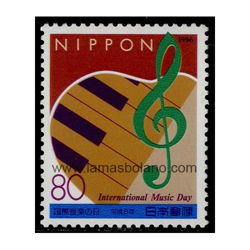 SELLOS DE JAPON 1996 - DIA MUNDIAL DE LA MUSICA - 1 VALOR - CORREO