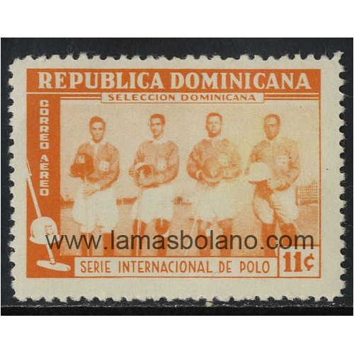 SELLOS DE DOMINICANA 1959 - MATCH DE POLO JAMAICA Y DOMINICANA  - 1 VALOR - AEREO