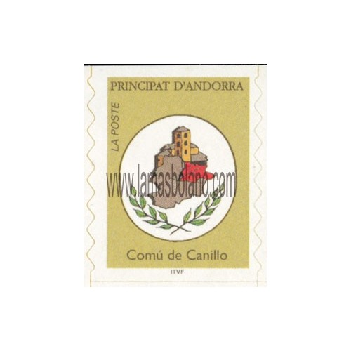 SELLOS DE ANDORRA FRANCESA 1996 - COMÚN DE CANILLO - 1 VALOR CORREO PROCEDENTE DE CARNET 