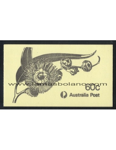 SELLOS DE AUSTRALIA 1982 - FLOR DE EUCALIPTO - CARNET