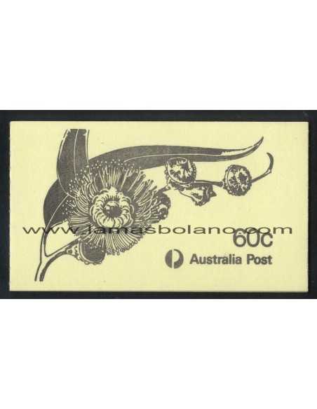 SELLOS DE AUSTRALIA 1982 - FLOR DE EUCALIPTO - CARNET