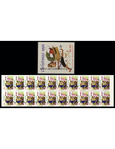 SELLOS DE AUSTRALIA 1992 - NAVIDAD - CARNET
