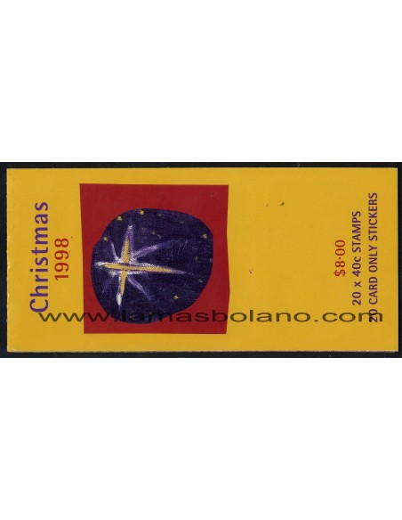 SELLOS DE AUSTRALIA 1998 - NAVIDAD - CARNET