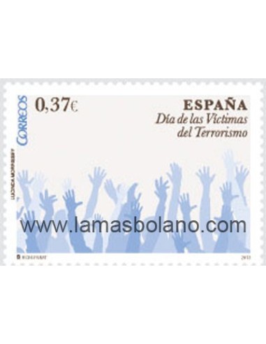 SELLOS ESPAÑA 2013 - DÍA DE AS VICTIMLAS DEL TERRORISMO - 1 VALOR - CORREO