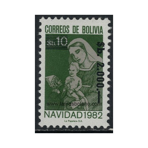 SELLOS DE BOLIVIA 1984 - NAVIDAD - 1 VALOR - CORREO
