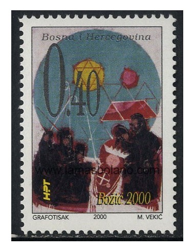 SELLOS DE BOSNIA CROATA 2000 - NAVIDAD - 1 VALOR - CORREO