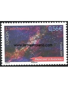 SELLOS DE ANDORRA FRANCESA 2009 - EUROPA. LA ASTRONOMÍA - 1 VALOR CORREO 