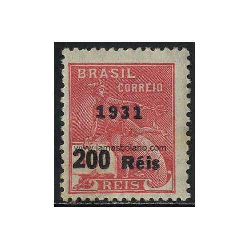 SELLOS DE BRASIL 1931 - COMERCIO - 1 VALOR - FILIGRANA G - CORREO
